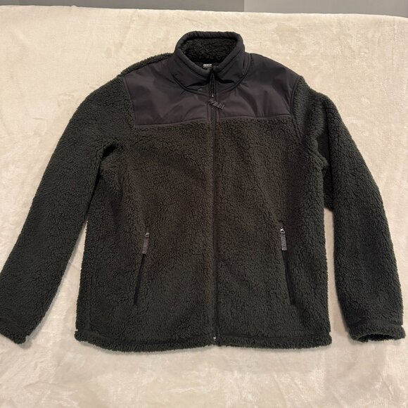 32 Degrees Heat Dark Grey Fleece Zip Up Jacket Ultrasoft Boys Large 14/16 - Picture 1 of 6